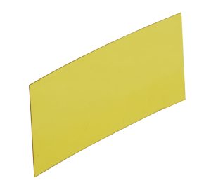yellow tinted plastic chip